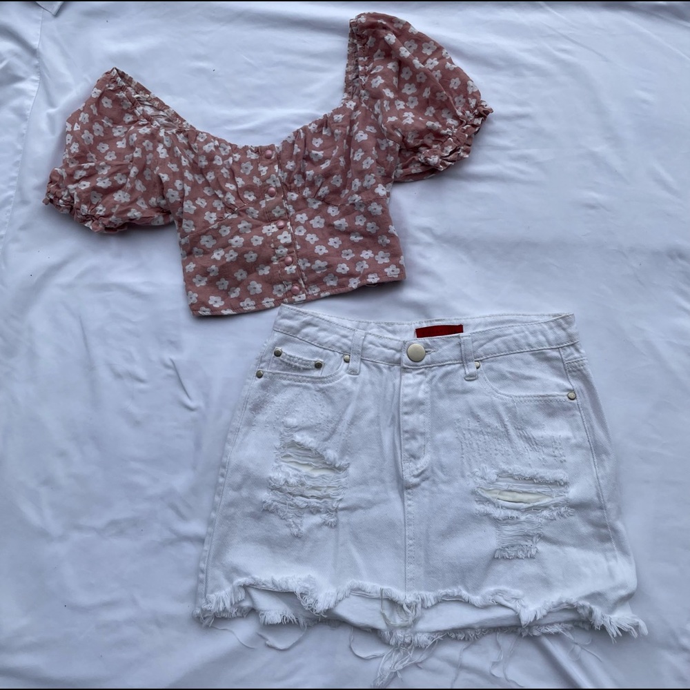 Sundae Muse Shirt & Henri Girl White Skirt Bundle